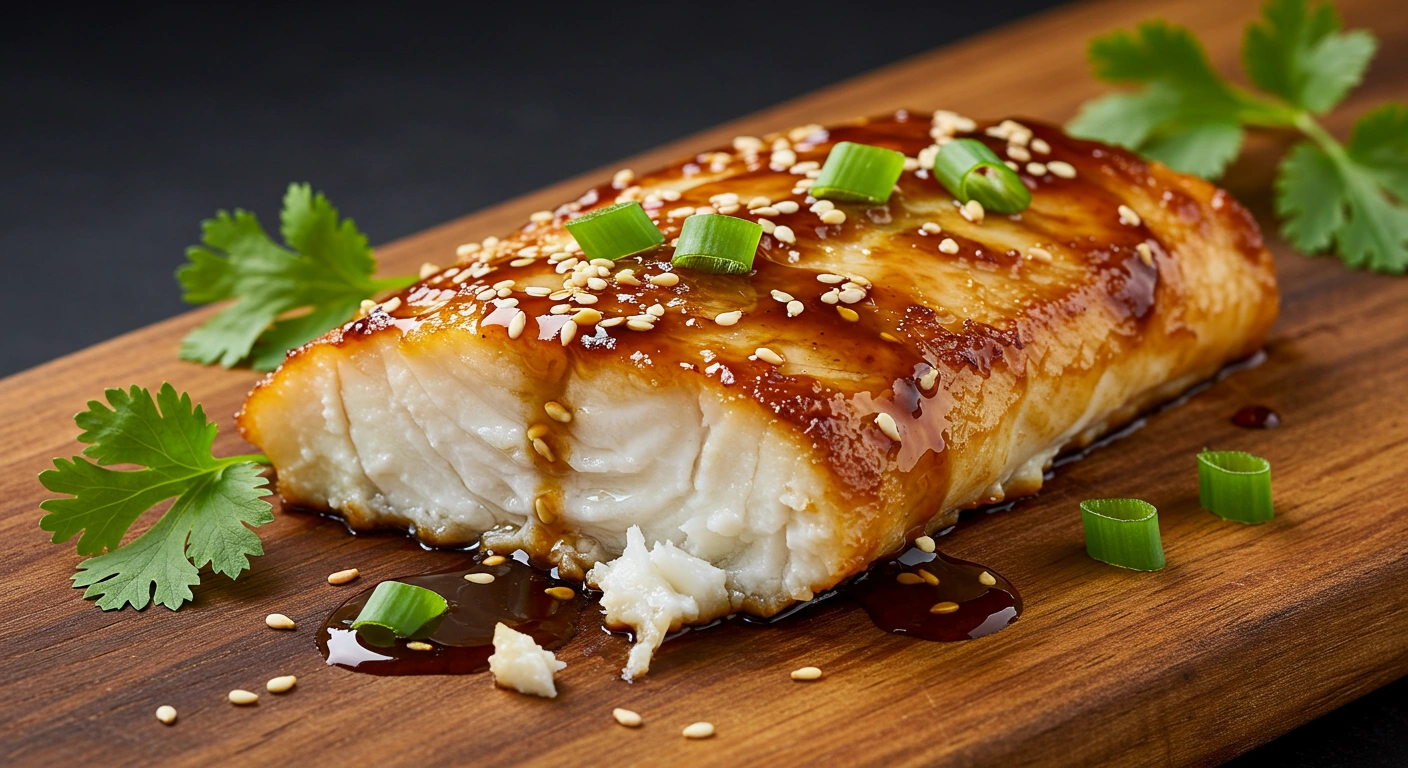 Asian Ginger Soy Glazed Cod